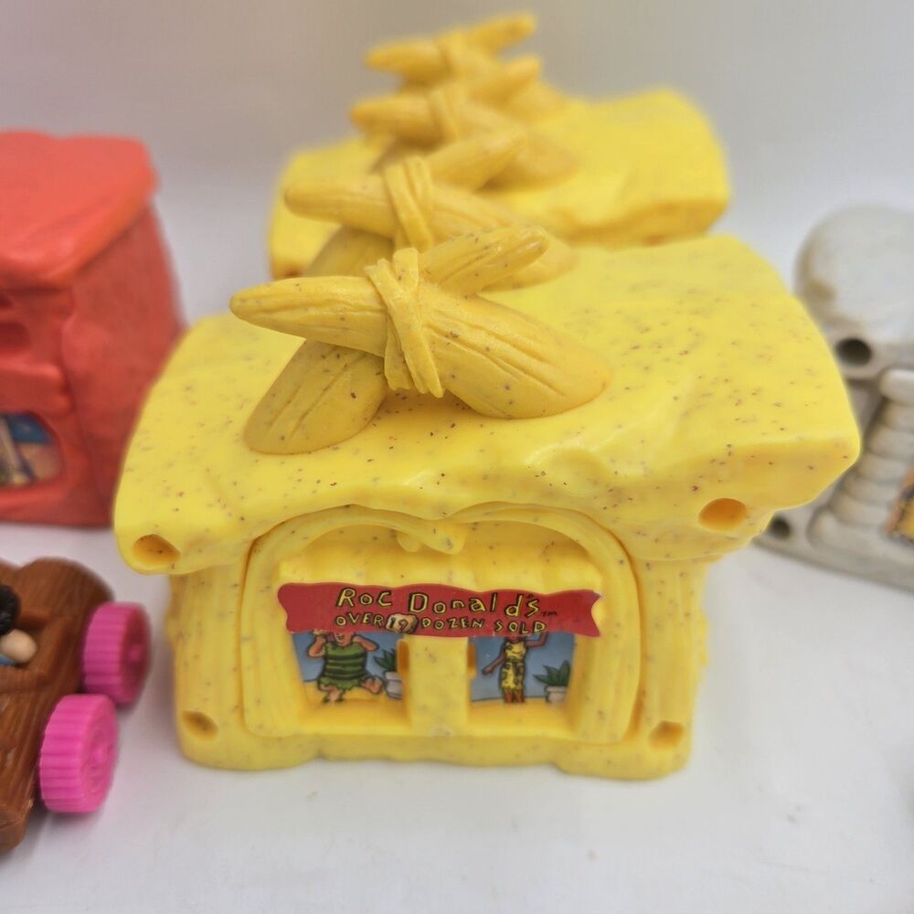 Vintage Flinstones McDonald’s Happy Meal Toy Characters Cars House Lot of 7+ Pcs - Picture 4 of 7